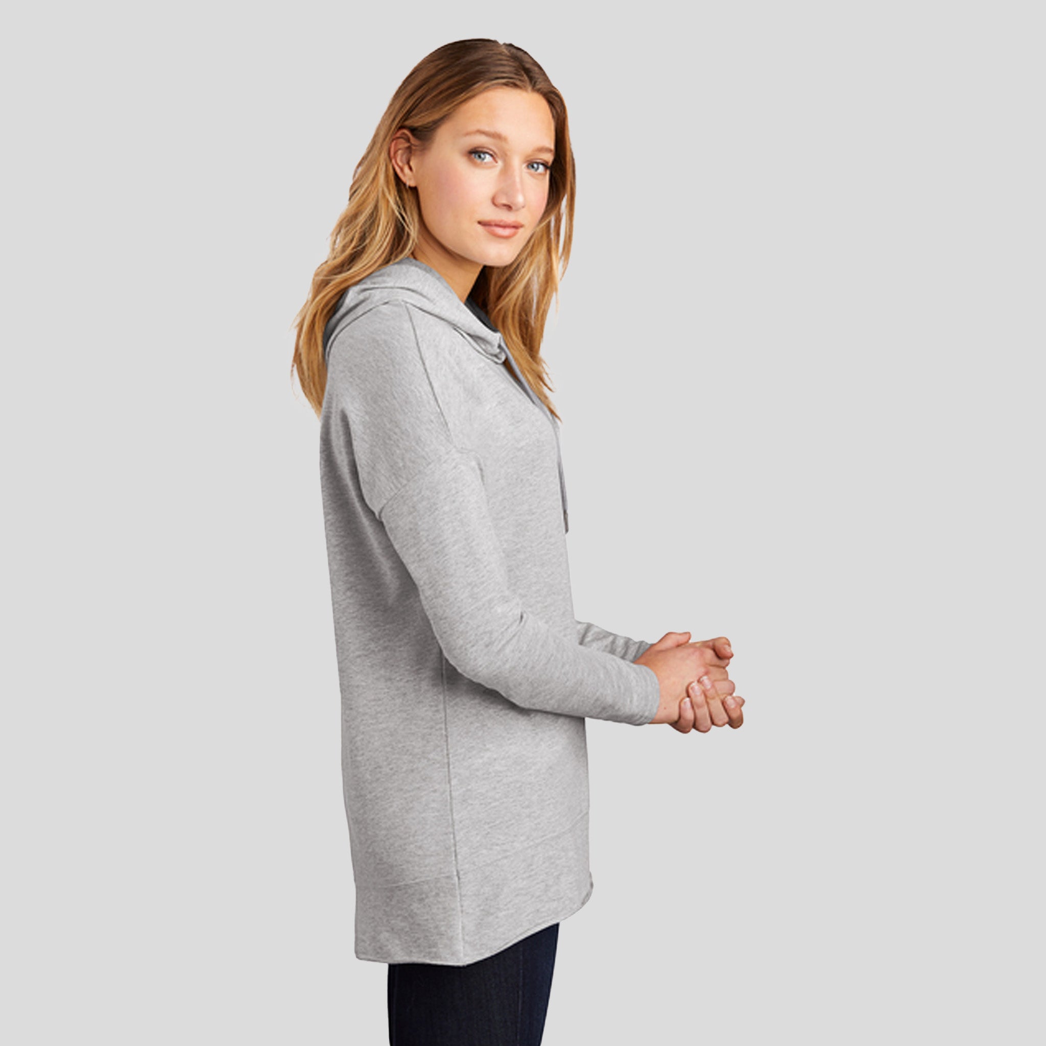 Womenโs Featherweight French Terry โข Hoodie | Light Heather Grey