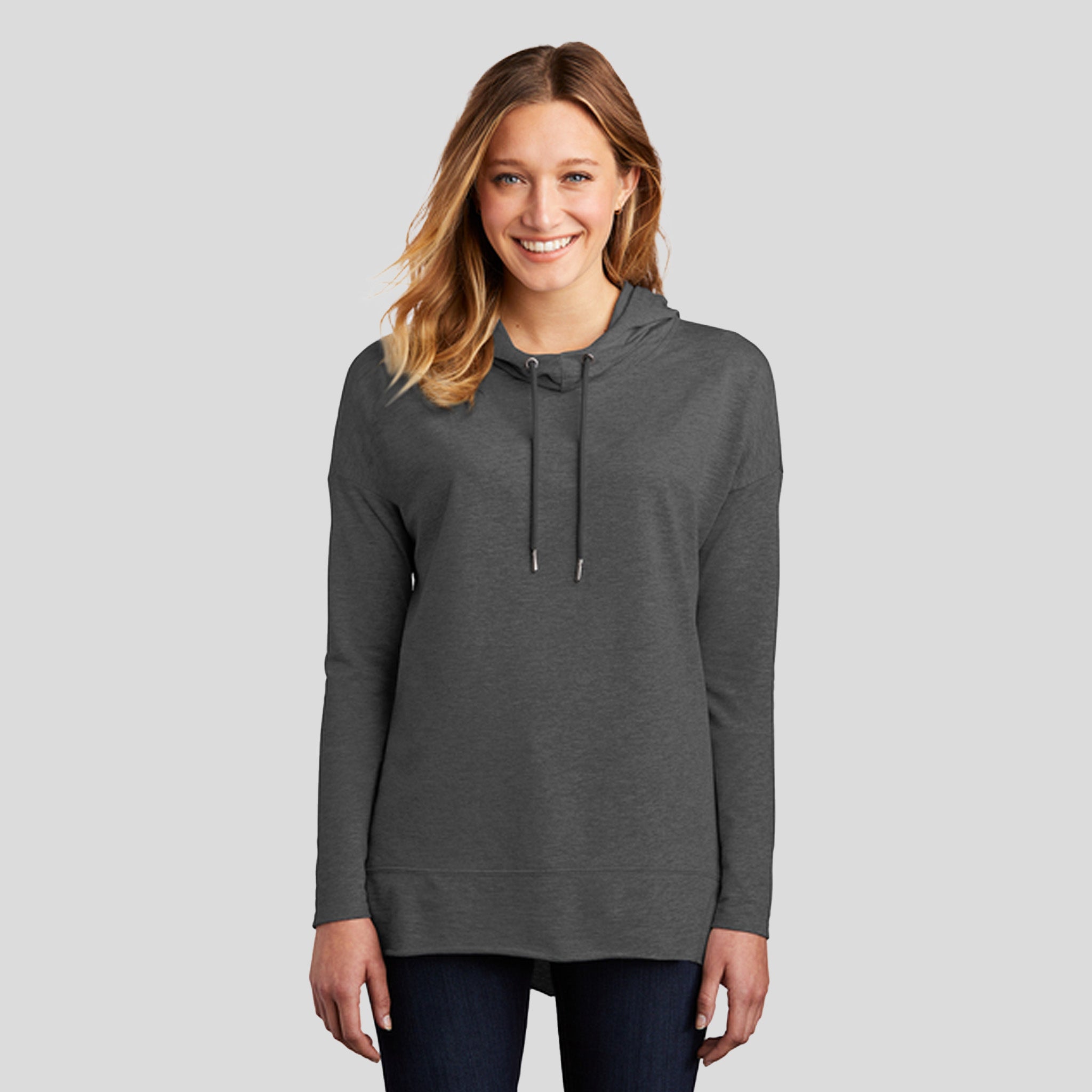 Womenโs Featherweight French Terry โข Hoodie | Washed Coal