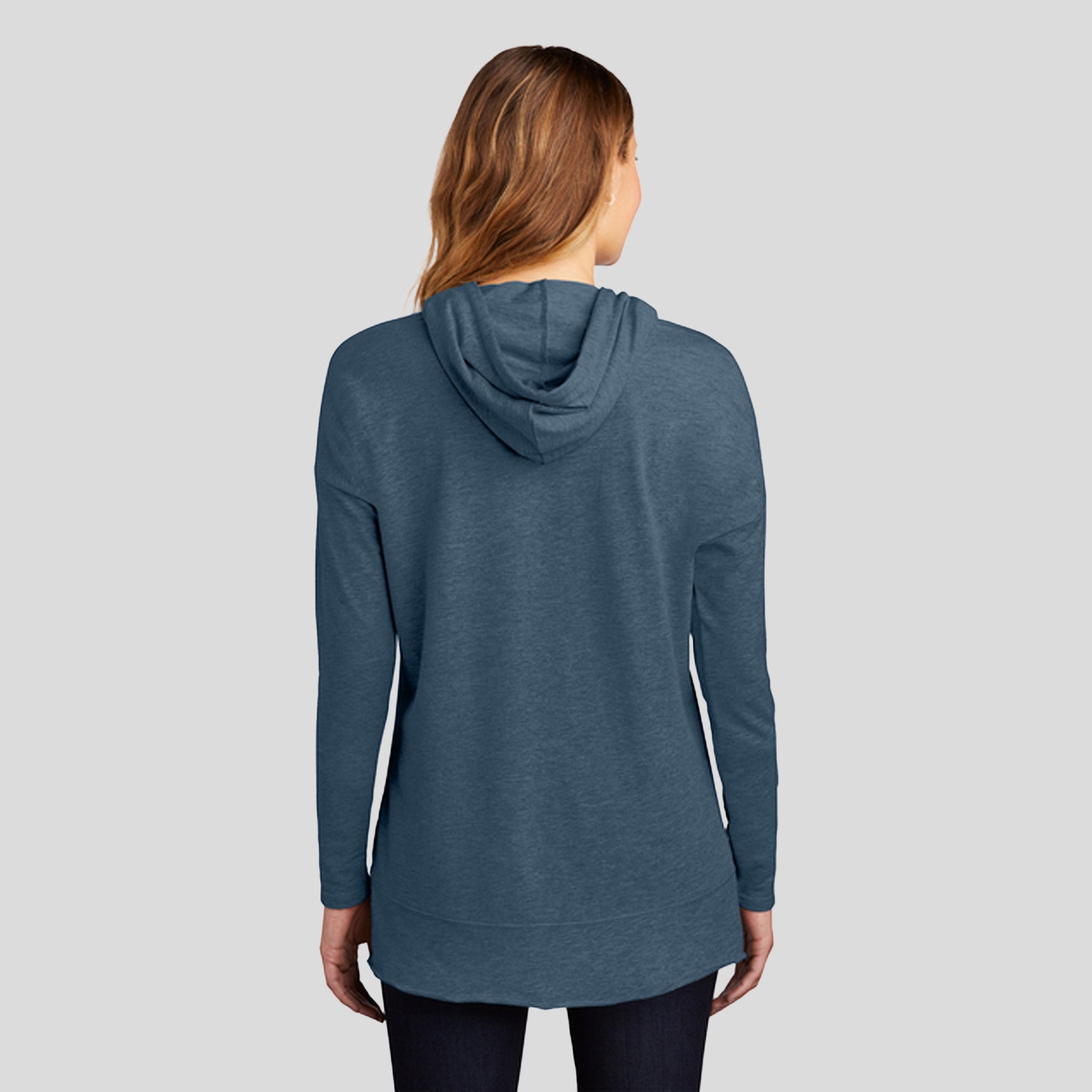 Womenโs Featherweight French Terry โข Hoodie | Washed Indigo