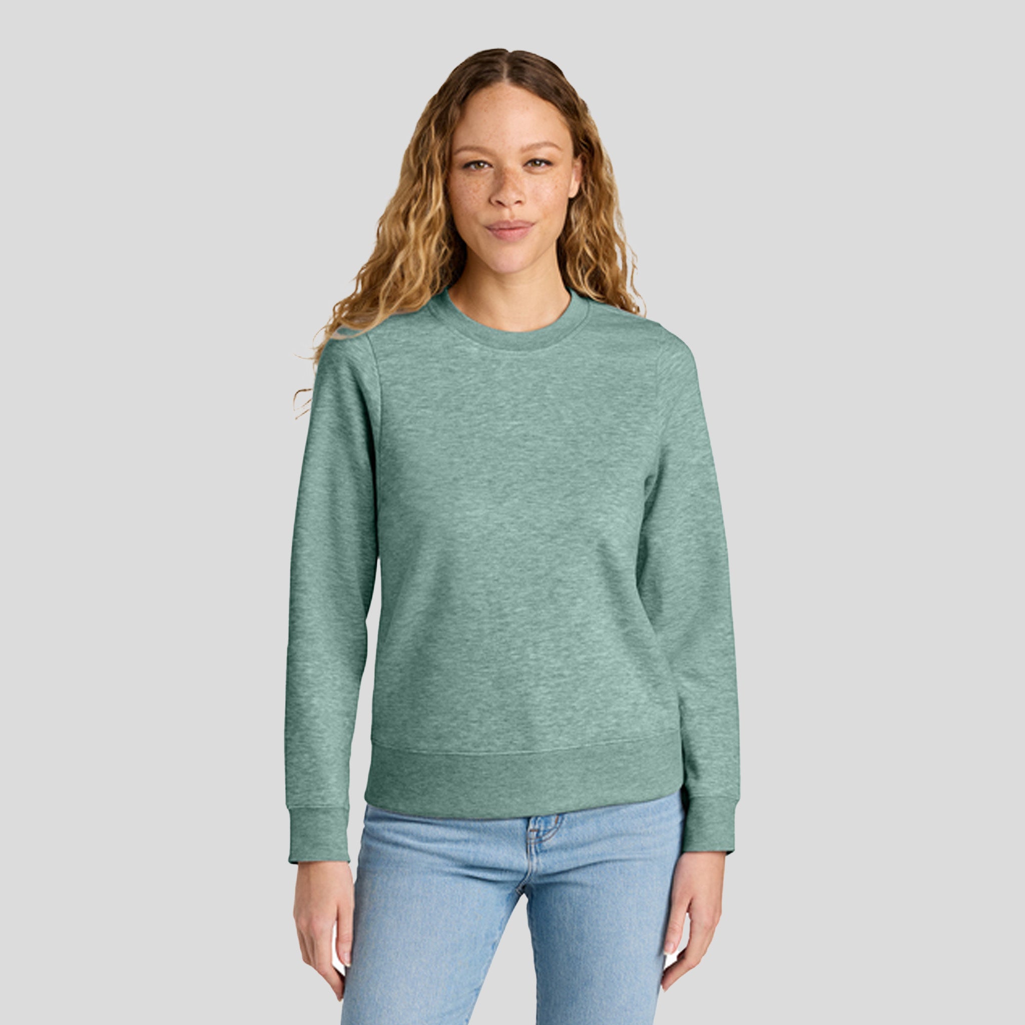 Women’s V.I.T.™ Fleece Crew | Heathered Dusty Sage