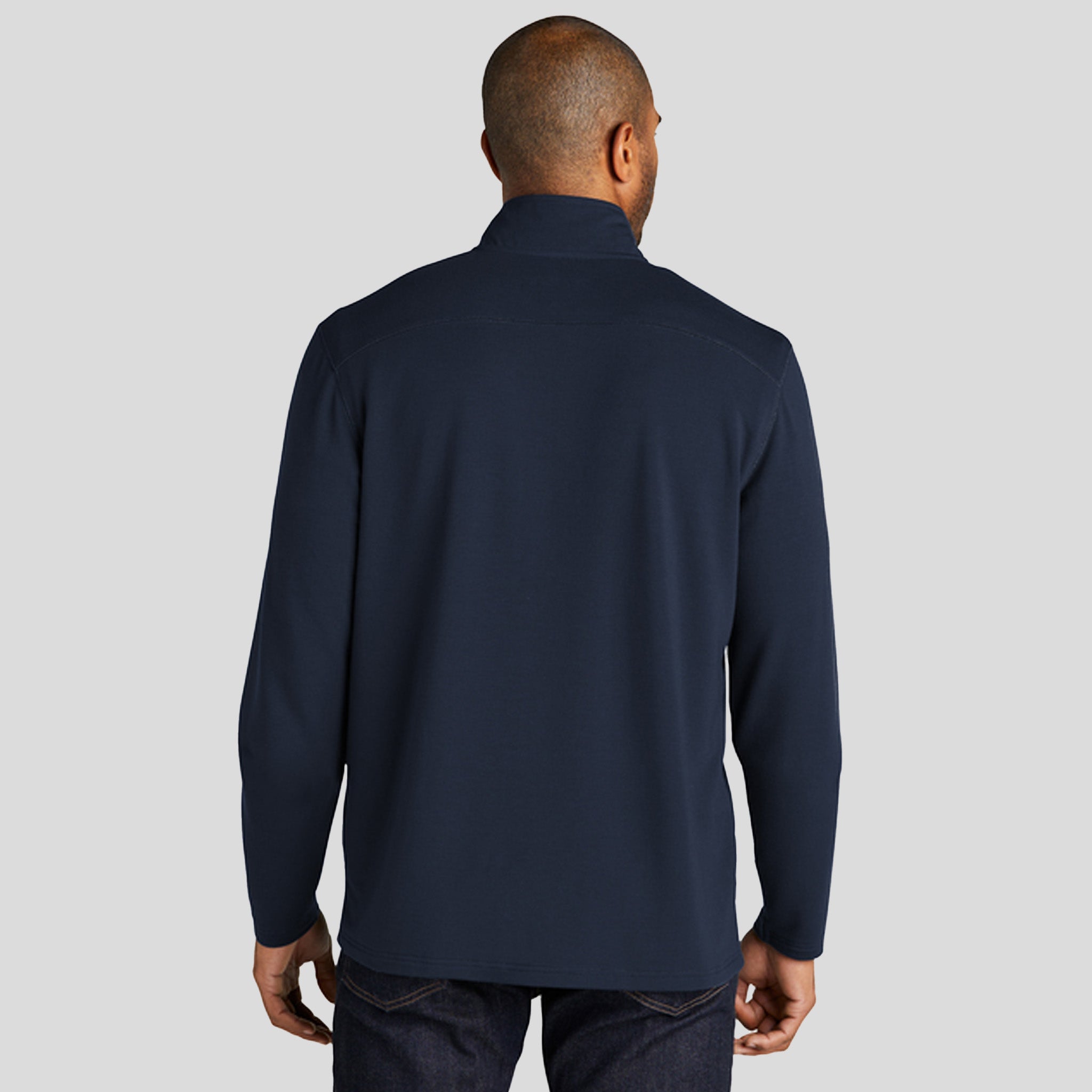 Microterry 1/4-Zip Pullover | River Blue Navy