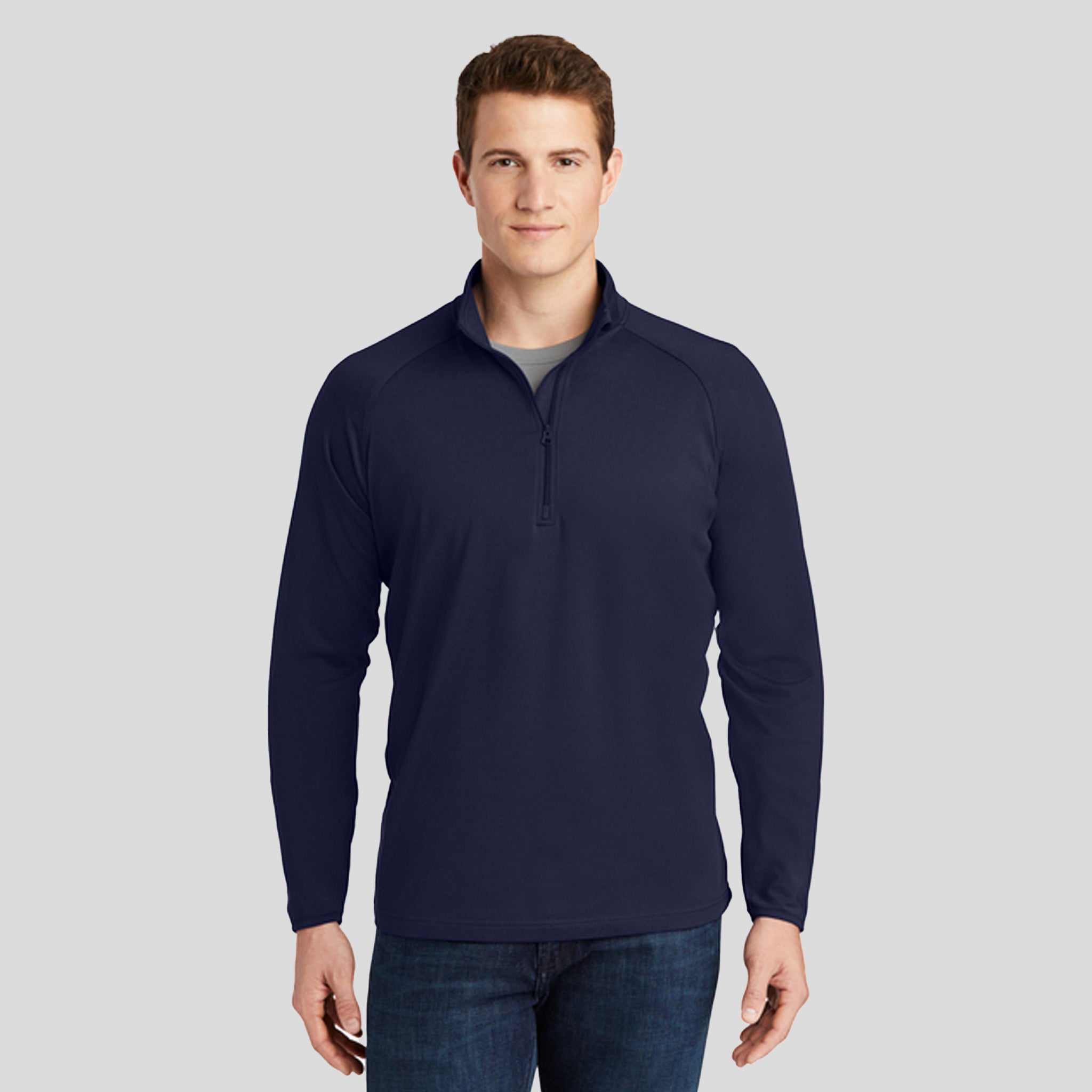 Sport-Wickยฎ Stretch 1/4-Zip Pullover | True Navy