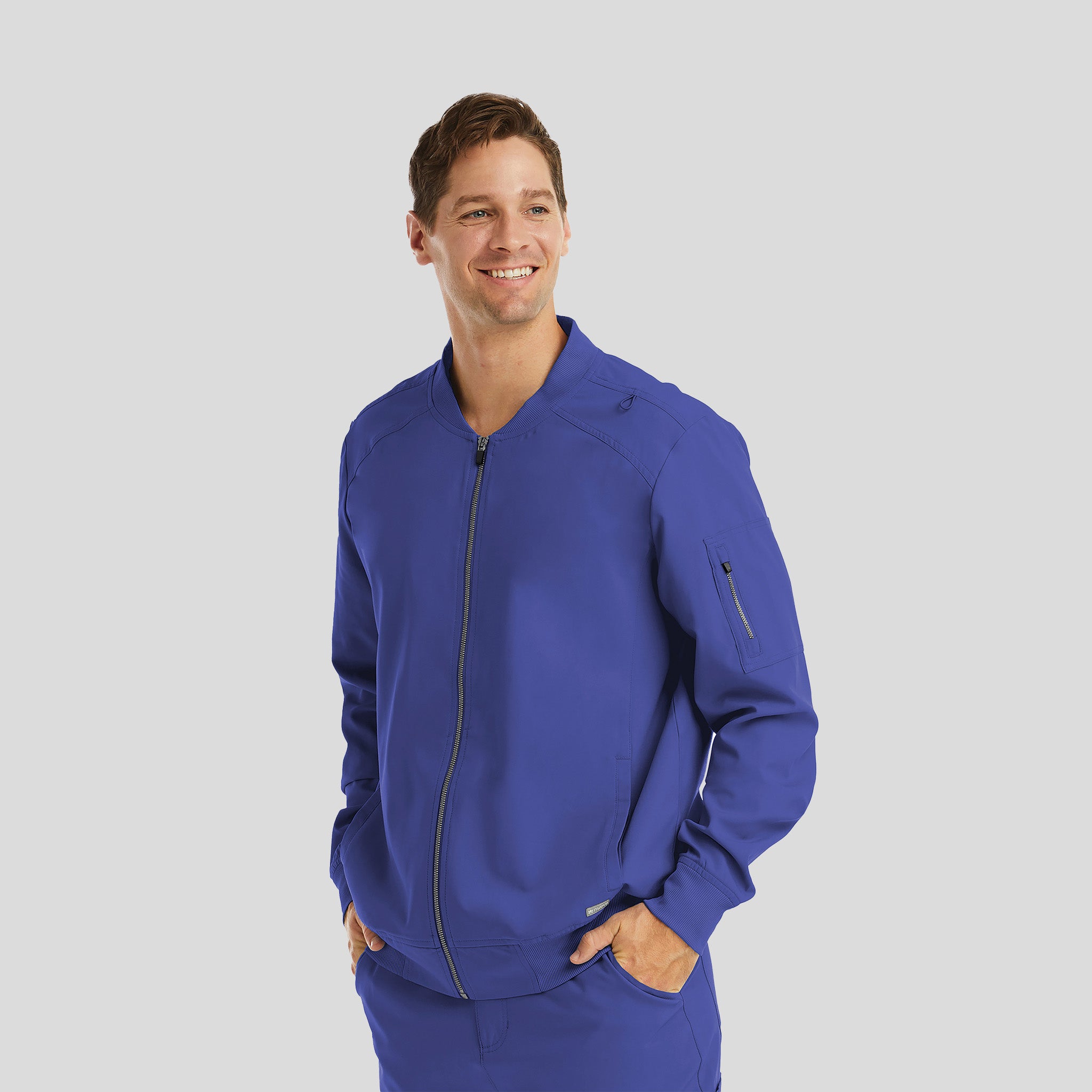 Men’s Full Zip Bomber Jacket | Galaxy