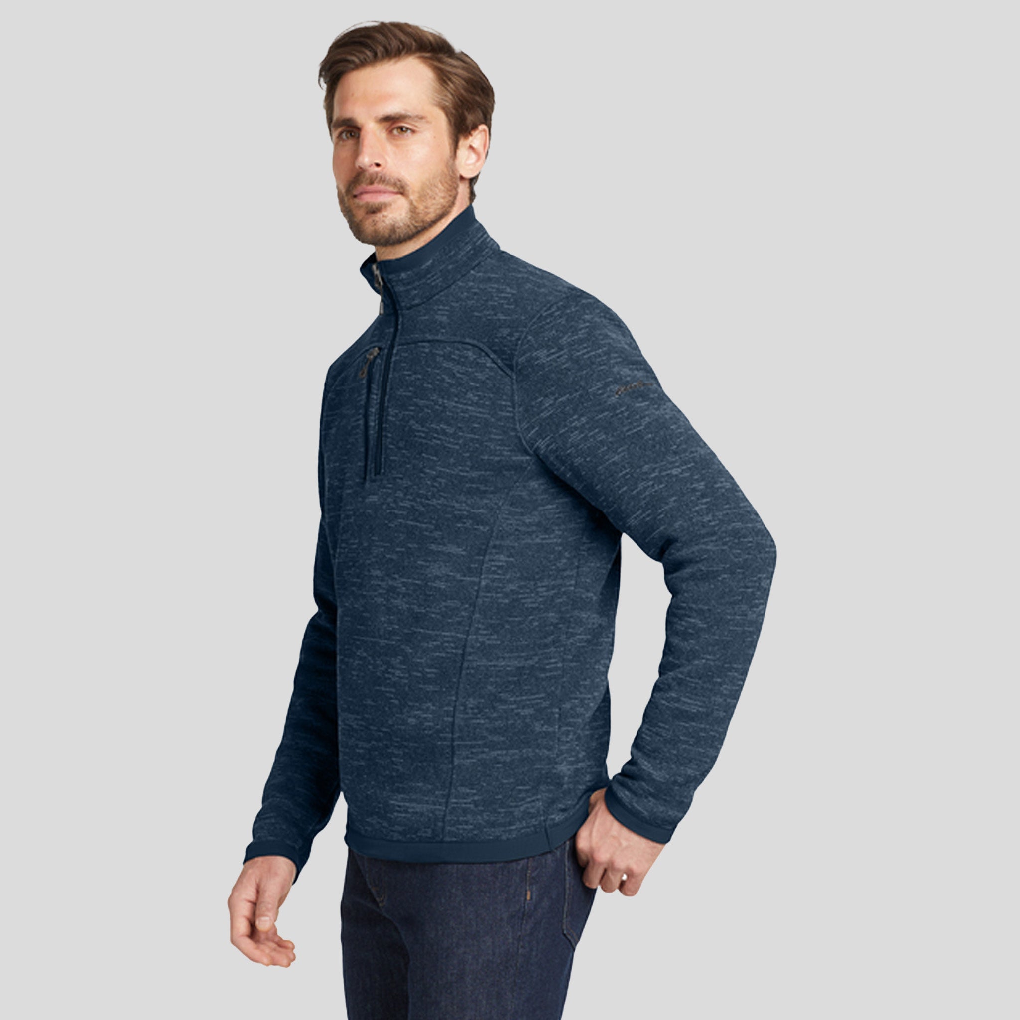 Sweater Fleece 1/4-Zip | River Blue Navy Heather